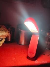 Lampada vintage rossa