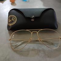 ray ban dorati da vista 