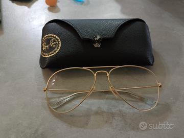 ray ban dorati da vista 