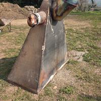 Cappa in ferro per camino/forno