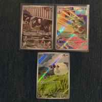 Carte Pokémon set avventure insieme 3full art rare