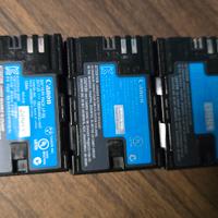 3x batterie originali Canon LP-E6