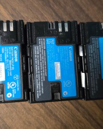 3x batterie originali Canon LP-E6