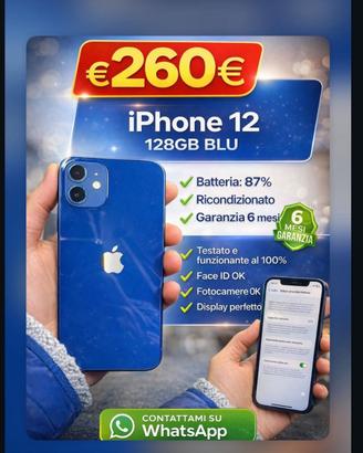 Iphone 12 128 gb perfettamente funzionante