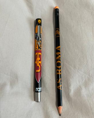 Penna + matita AS Roma official merchandising