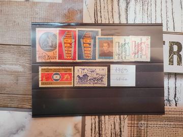 1969 annata completa francobolli italiani usati