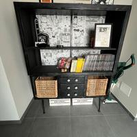 Libreria di ferro nera  antichizzata