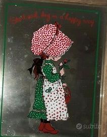 Quadro a specchio Sarah Key vintage mirror anni 80