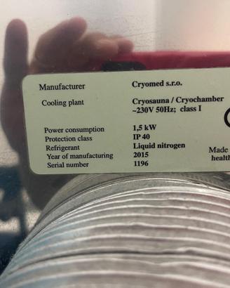 criosauna cryomed + sauna finlandese