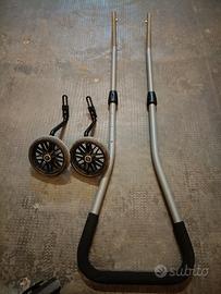 Rotelle e barra per l'apprendimento per bicicletta