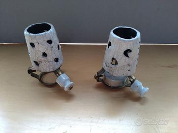 Bugie in ceramica Raku bianche