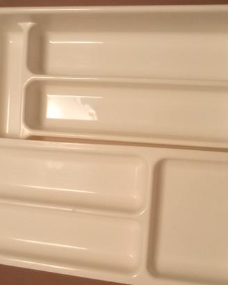 porta posate portaposate ampio doppio ripiano