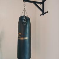 sacco da box 30 kg + guantoni + staffa 