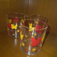 SET BICCHIERI CON FARFALLE THUN