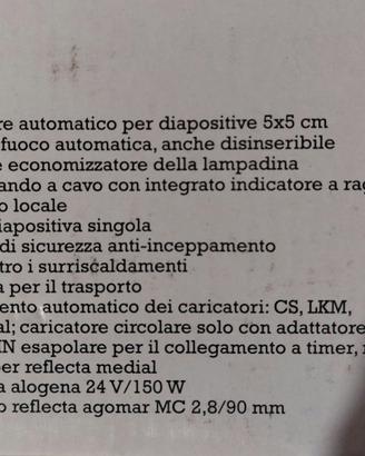 proiettore  diapositive 5x5