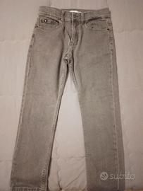 Jeans grigio bambino taglia 12 anni Calvin Klein
