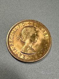 Sterlina oro 1958 - Elisabetta II – Fiocchetto