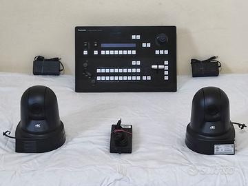 2x PANASONIC AW UE80 Telecamere + HLC100 SWITCHER