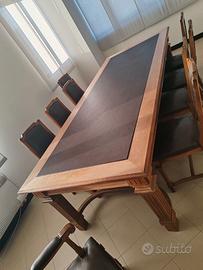 TAVOLO 3metri x 1,2+2sedie con brac.+9senza brac.