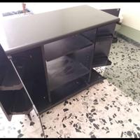 mobile porta tv con ripiani  nero