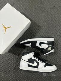 Wmns Air Jordan 1 Mid SE "White/Black" - 41Eu