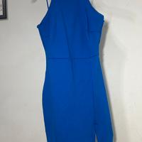 Vestito corto blu elettrico
