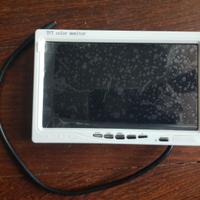 monitor 7 pollici   12 v  2 canali   bianco