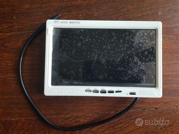monitor 7 pollici   12 v  2 canali   bianco