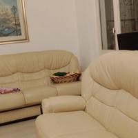 Coppia divani in pelle 2 e 3 posti