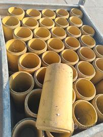 canne fumarie in refrattario colore giallo