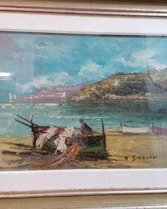Quadro paesaggio marino- A. Giordani