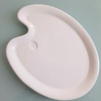 Piatto da portata in ceramica bianca vintage