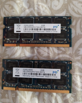 2x2 GB RAM DDR2 800