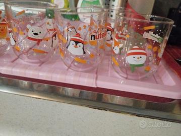 bicchieri acqua Nutella natalizi