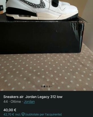 sneakers Nike air  Jordan Legacy 312 low nuove 
