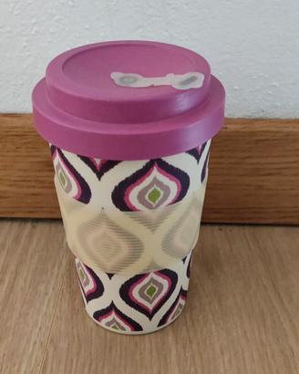 Tazza termica floreale 