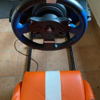 simulatore thrustmaster con sedia