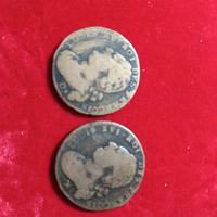 n 2 pezzi monete antiche francesi 