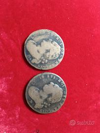 n 2 pezzi monete antiche francesi 
