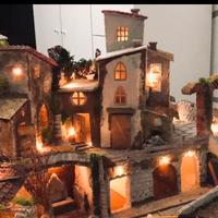 Presepe artigianale (nuovo)75x50x50