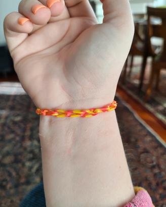 braletto rosso e giallo
