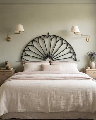 Testata letto matrimoniale vintage in ferro