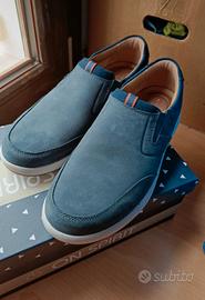 Mocassini blu Clarks