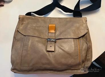 borsa a tracolla in pelle marrone  Harmont &Blaine