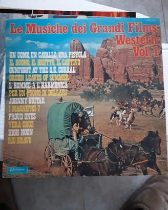 DISCO VINILE LE MUSICHE DEI GRANDI FILMS WESTERN