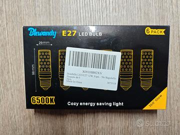Lampada E27 led mais 12w 6500k 6pezzi