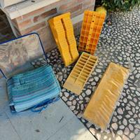cunei livellatori+ pedane antisdrucciolo +tappeto