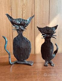 Operetta in ferro battuto gatto