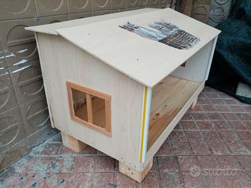 Casetta (CUCCIA)  per GATTI in legno