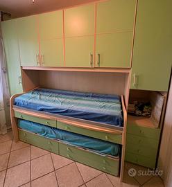 Cameretta a ponte con due letti